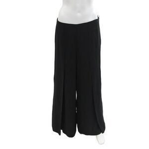 Ralph Lauren Purple Label Womens Side Zip High Rise Pleated Pants Black Size 10